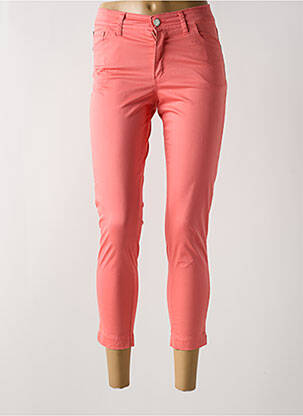 Pantalon 7/8 stretch taille normale rose COWEST femme