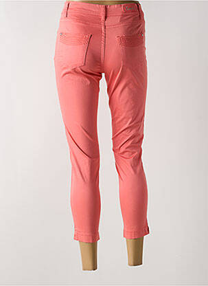 Pantalon 7/8 stretch taille normale rose COWEST femme