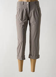 Pantacourt stretch taille normale gris CHRISTINE LAURE femme