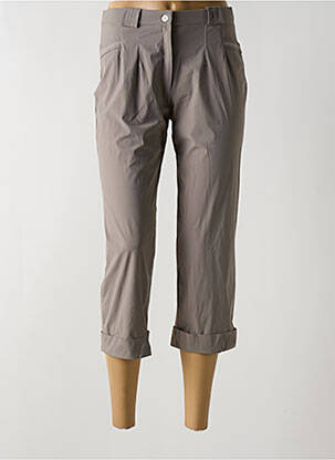 Pantacourt stretch taille normale gris CHRISTINE LAURE femme