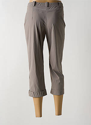 Pantacourt stretch taille normale gris CHRISTINE LAURE femme