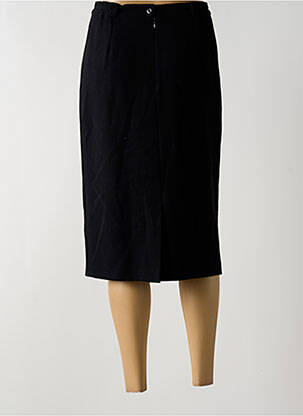 Jupe mi-longue stretch noir QUATTRO femme