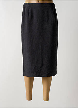 Jupe mi-longue taille haute gris QUATTRO femme