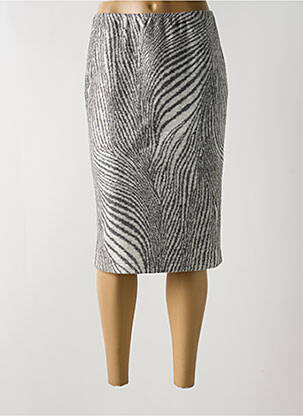 Jupe mi-longue taille haute gris SOMMERMANN femme