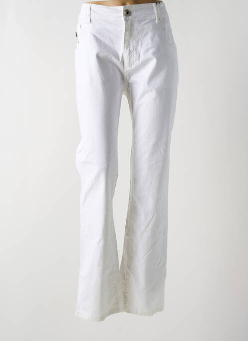 Jeans coupe droite blanc FRED SABATIER pour femme