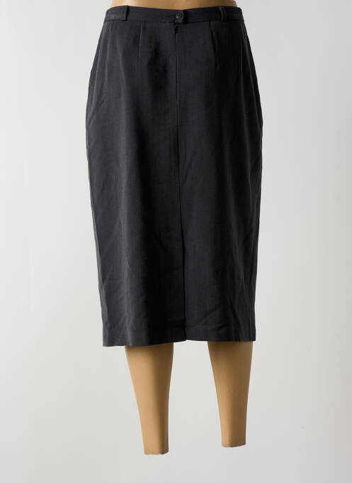 Jupe mi-longue gris MARYVET pour femme