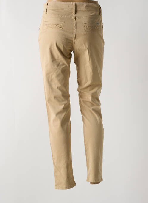 Pantalon 7/8 beige COWEST pour femme