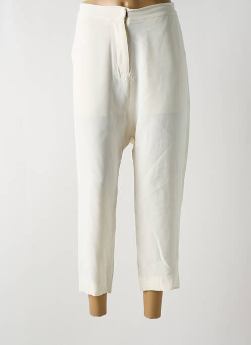 Pantalon 7/8 blanc NORO pour femme