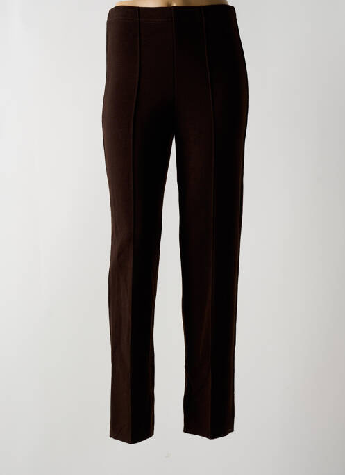 Pantalon droit marron CHASSAGNARD pour femme