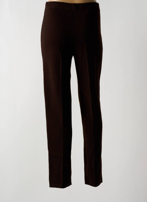 Pantalon droit marron CHASSAGNARD pour femme