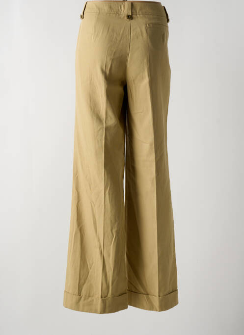 Pantalon flare beige LUISA CERANO pour femme