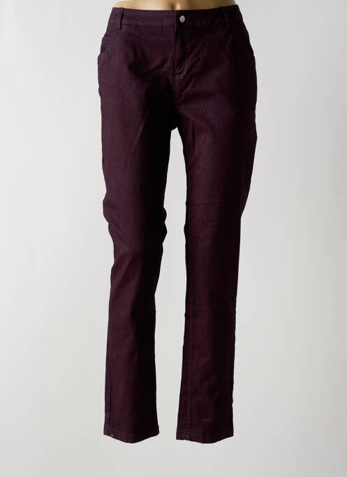 Pantalon slim violet AKELA KEY pour femme