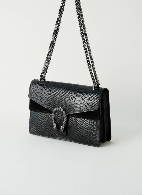 Sac multipoches forme rectangulaire noir FIOR N TINO femme