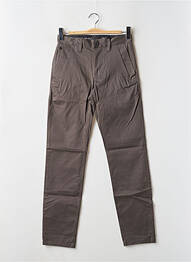 Pantalon chino tissage popeline taille haute gris G STAR homme