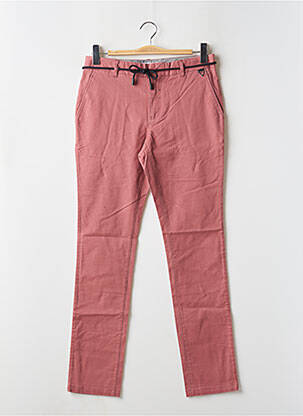 Pantalon chino tissage popeline taille normale rose ELEVEN PARIS homme