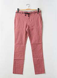 Pantalon chino tissage popeline taille normale rose ELEVEN PARIS homme