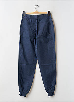Pantalon droit tissage popeline taille haute bleu ELEVEN PARIS homme