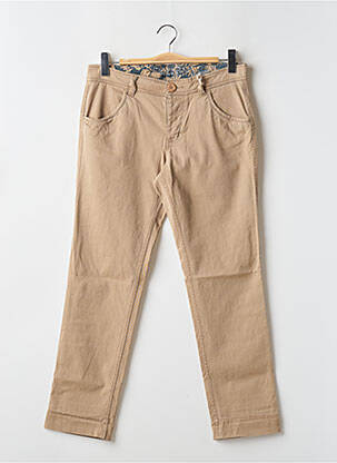Pantalon chino stretch taille normale beige TEDDY SMITH homme
