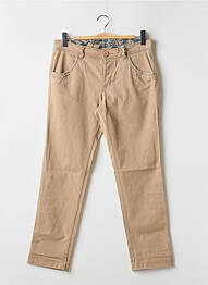 Pantalon chino stretch taille normale beige TEDDY SMITH homme
