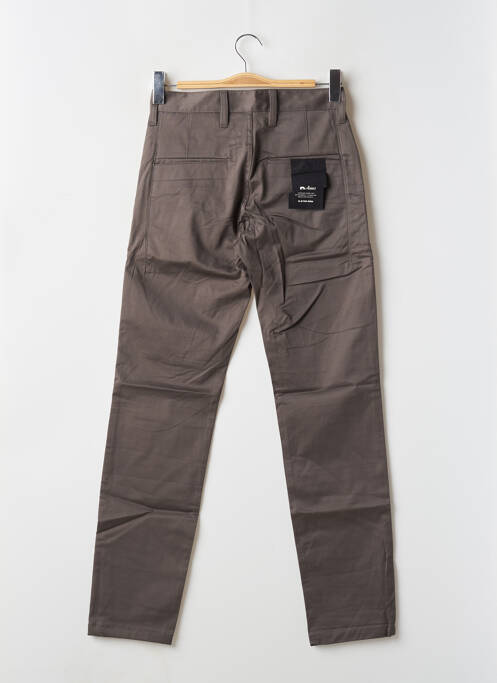 Pantalon chino tissage popeline taille haute gris G STAR homme