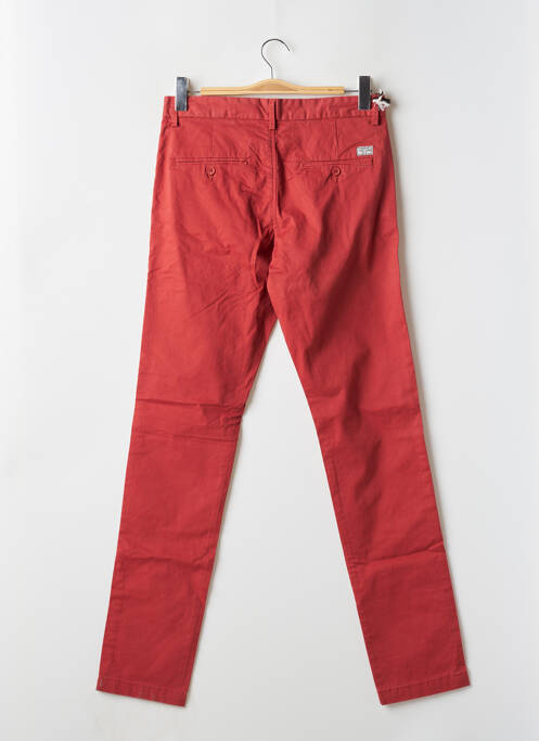 Pantalon chino tissage popeline taille normale orange TEDDY SMITH homme