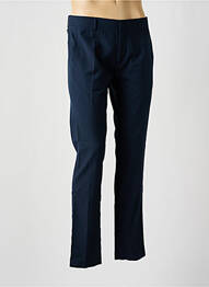 Pantalon chino fermeture zippée sous rabat avec crochet taille haute bleu ANTONY MORATO homme
