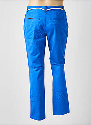 Pantalon chino tissage popeline taille basse bleu ELEVEN PARIS homme