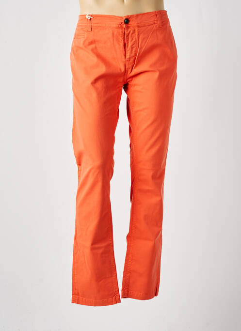 Pantalon chino tissage popeline taille basse orange DN.SIXTY SEVEN homme