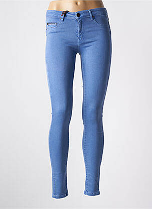 Pantalon slim stretch taille normale bleu DONOVAN femme