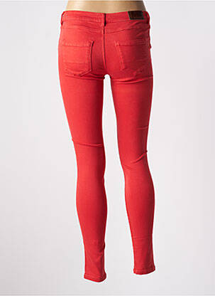 Pantalon slim stretch taille normale rouge DONOVAN femme