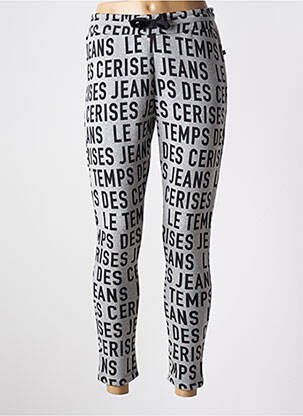 Jogging slim taille élastique gris LE TEMPS DES CERISES fille