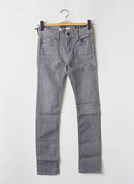 Jeans skinny stretch taille ajustable gris TEDDY SMITH garcon