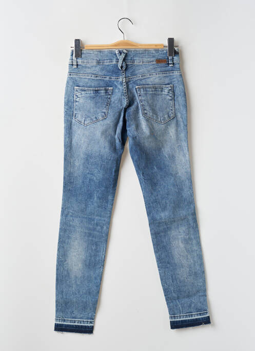 Jeans coupe slim effet usé délavé bleu TEDDY SMITH fille