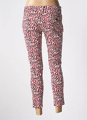 Pantalon chino fermeture zippée sous rabat boutonné taille normale rose REIKO femme