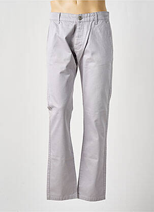 Pantalon chino tissage popeline taille normale gris DR DENIM homme