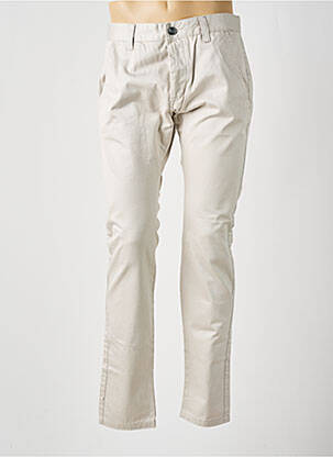 Pantalon chino tissage popeline taille normale beige DR DENIM homme