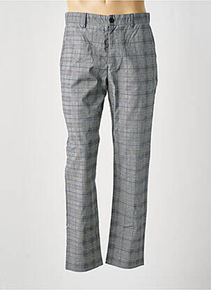 Pantalon chino imprimé imprimé prince de galle taille normale gris MINIMUM homme