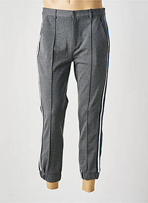 Pantalon 7/8 tissage chiné taille normale gris ELEVEN PARIS homme