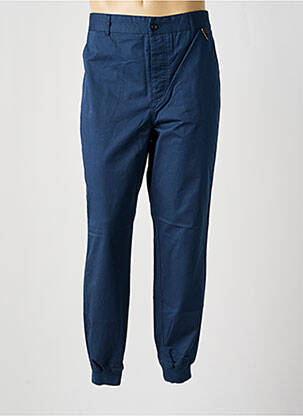 Pantalon droit tissage popeline taille normale bleu ELEVEN PARIS homme