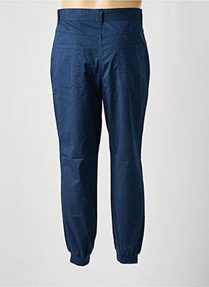 Pantalon droit tissage popeline taille normale bleu ELEVEN PARIS homme