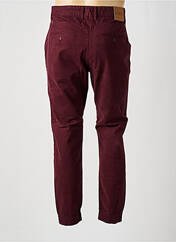 Pantalon chino rouge TWO ANGLE pour homme seconde vue