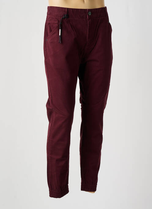 Pantalon chino rouge TWO ANGLE pour homme