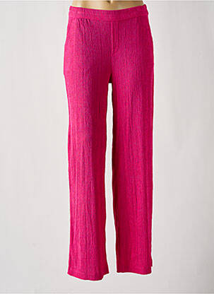 Pantalon large tissage crêpe taille normale rose STREET ONE femme