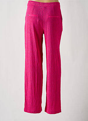 Pantalon large tissage crêpe taille normale rose STREET ONE femme