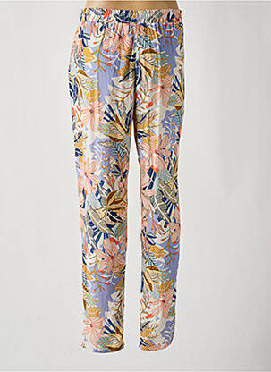 Pantalon droit tissage crêpe taille normale bleu LE PETIT BAIGNEUR femme