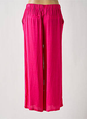 Pantalon large tissage crêpe taille normale rose ÉTYMOLOGIE femme