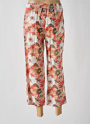Pantalon 7/8 taille élastique taille normale orange C'EST BEAU LA VIE femme