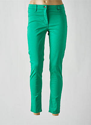 Jeans coupe slim stretch taille haute vert BETTY BARCLAY femme