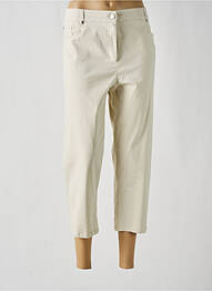 Pantacourt stretch taille normale beige PAUSE CAFE femme