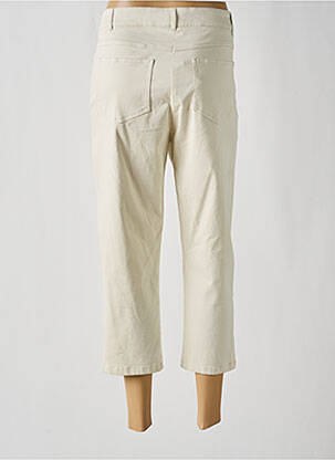 Pantacourt stretch taille normale beige PAUSE CAFE femme